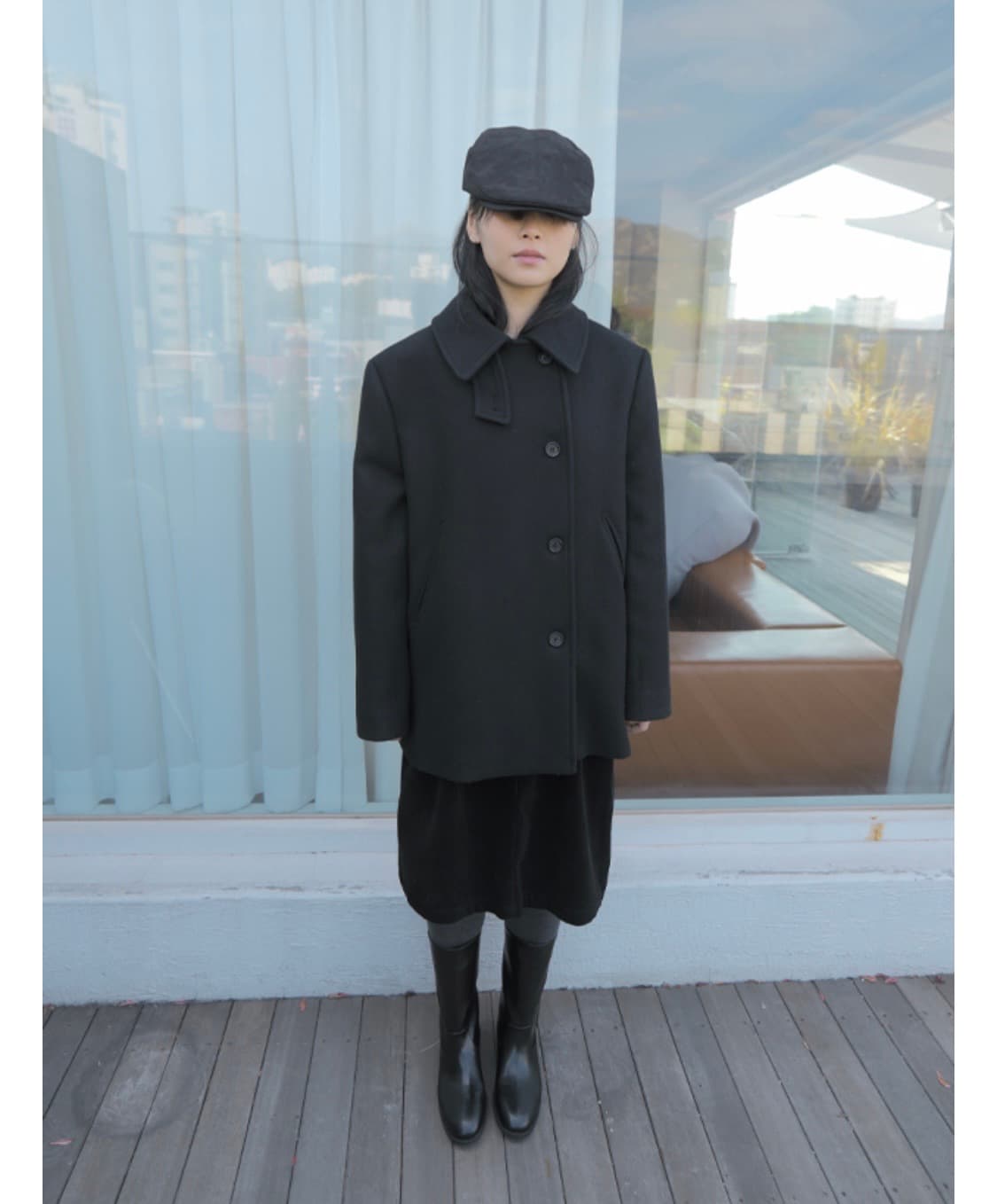 애프터먼데이 half single pea coat 상품이미지2