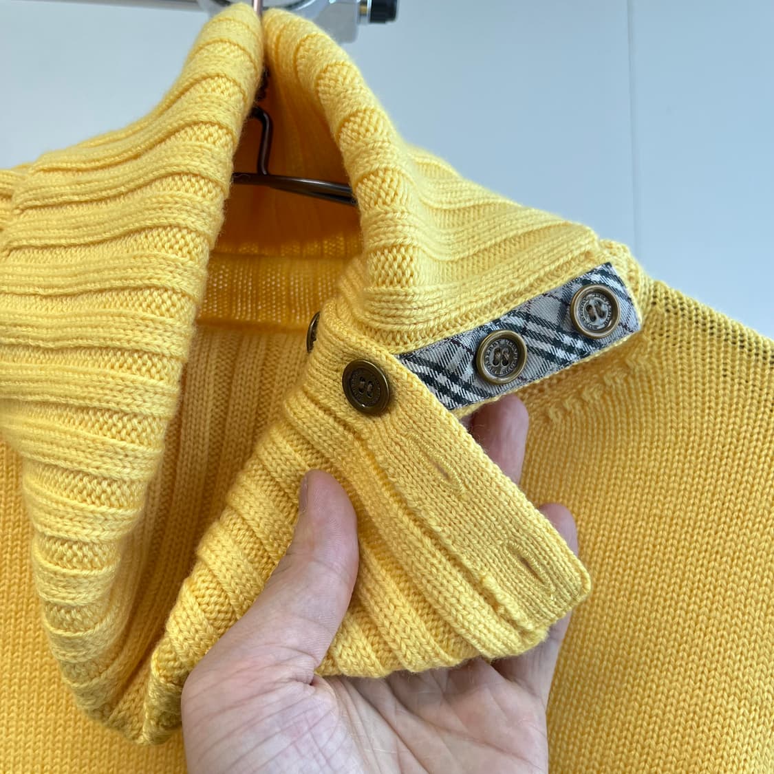 버버리 로고 목폴라 니트 상품이미지5