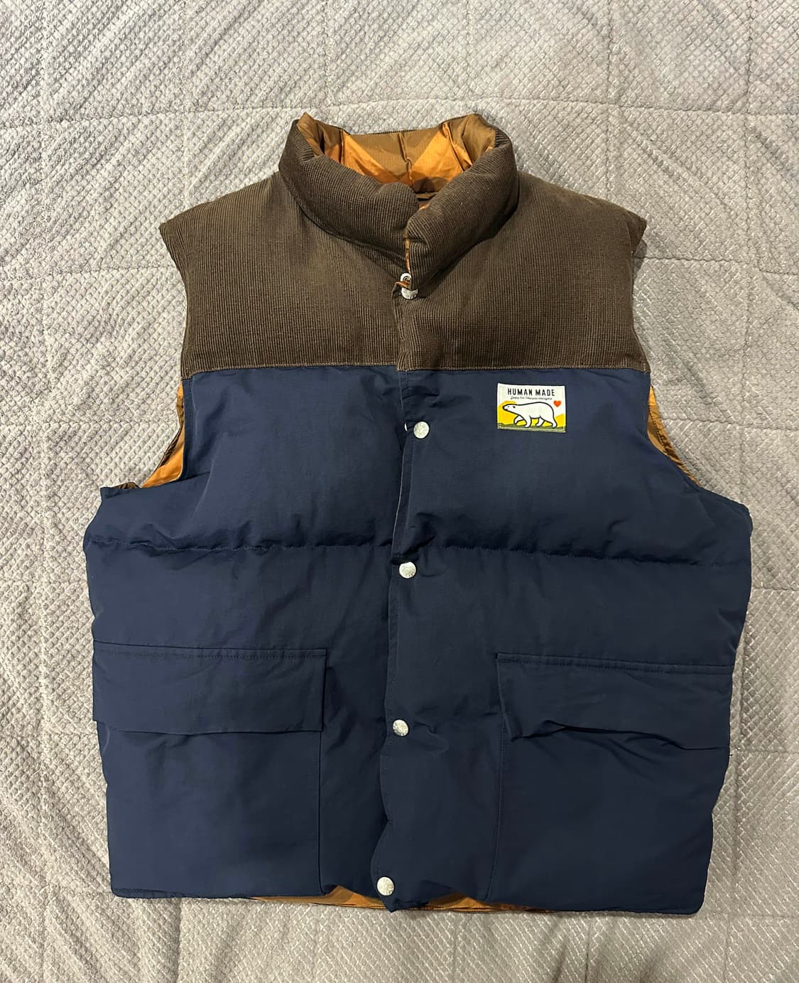 휴먼 메이드 리버시블 다운 베스트 네이비 상품이미지6