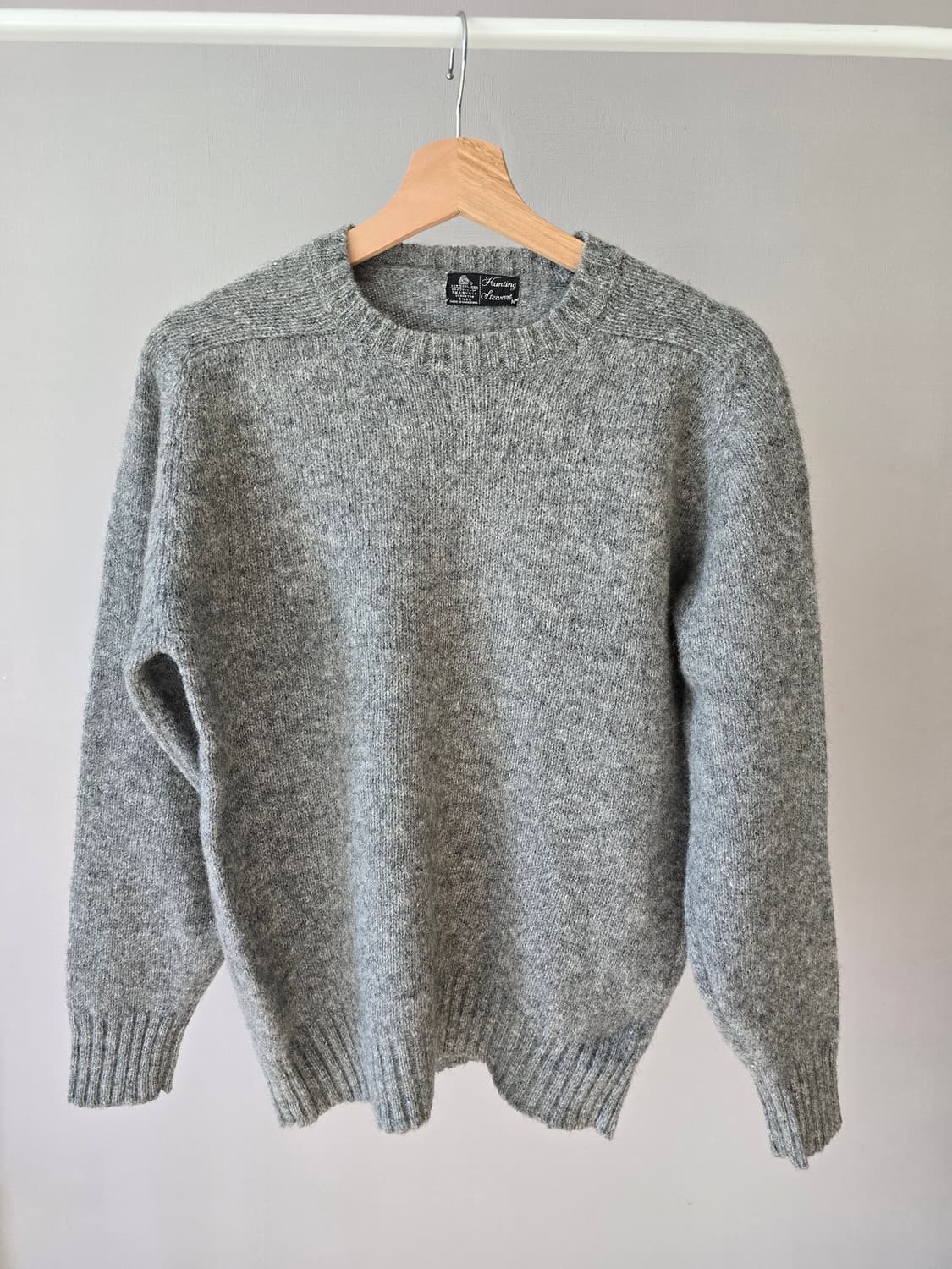 Hunting Stewart 클래식 그레이 울 니트  상품이미지1