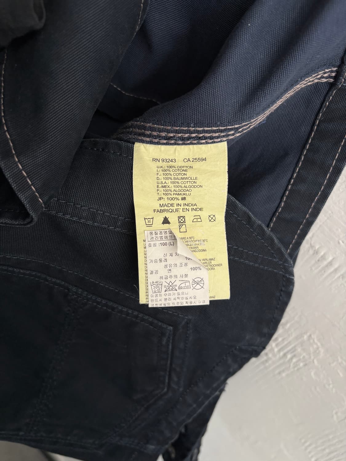 Diesel 디젤 다크네이비 캔버스 워크 자켓 상품이미지6