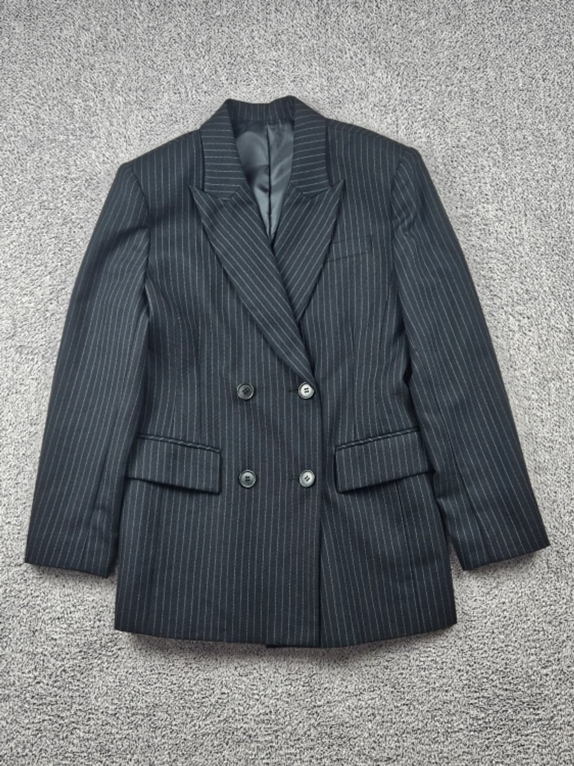 더블 버튼 핀 스트라이프 블레이저 자켓 ( 상세설명참조 ) / 10659 상품이미지1