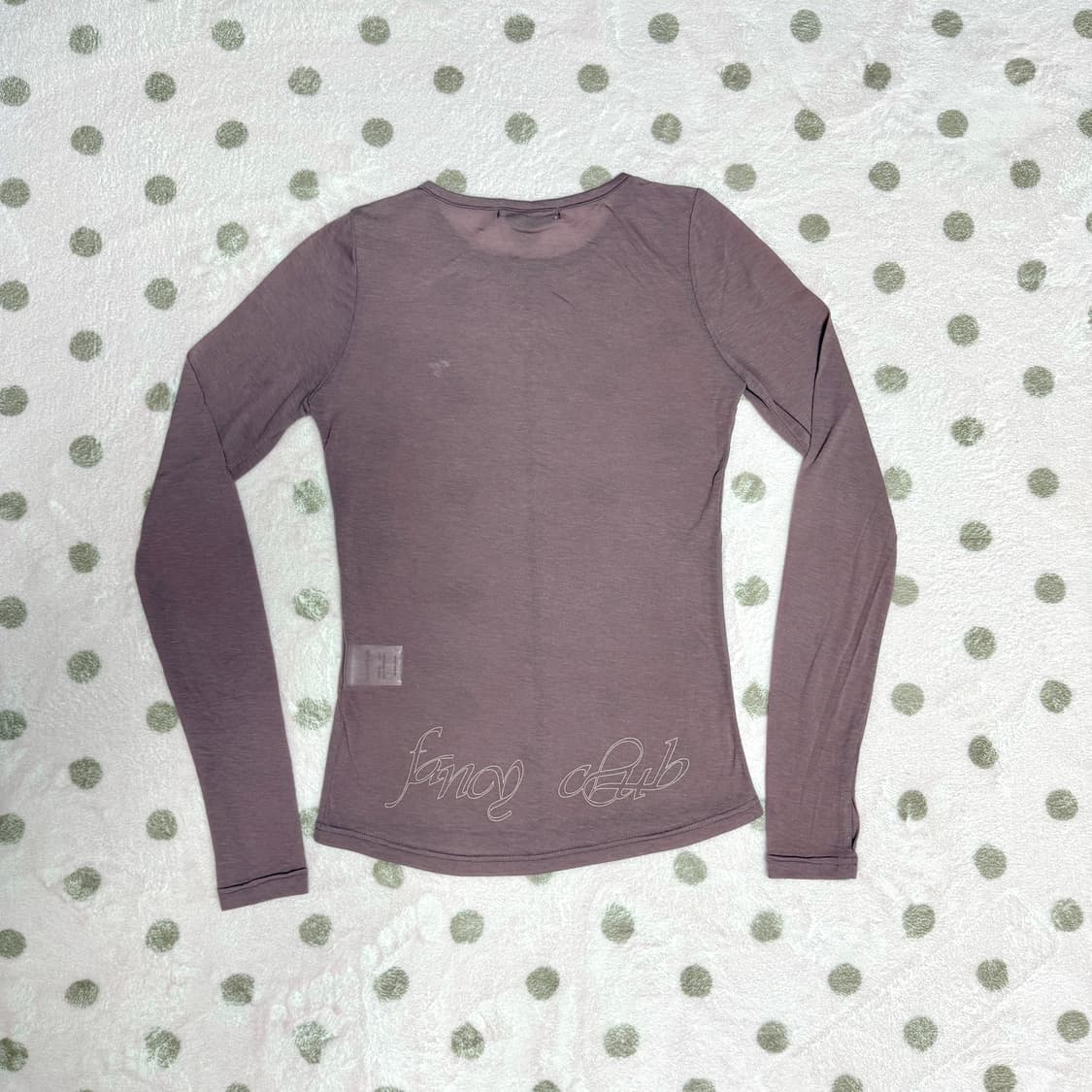 팬시클럽 도트 레이어드 롱슬리브 핑크 상품이미지4