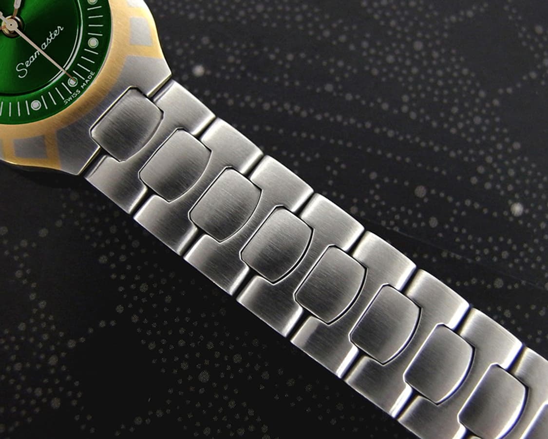 오메가 씨마스터 폴라리스 그린 선레이 다이얼 여성용 스틸 시계 상품이미지6