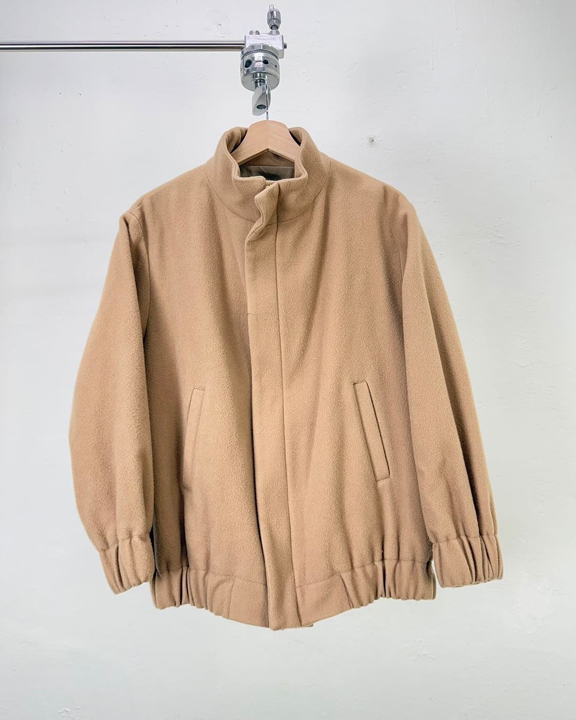 언더커버 수 카멜 브라운 니팅 레이어 투웨이 울 자켓 상품이미지1