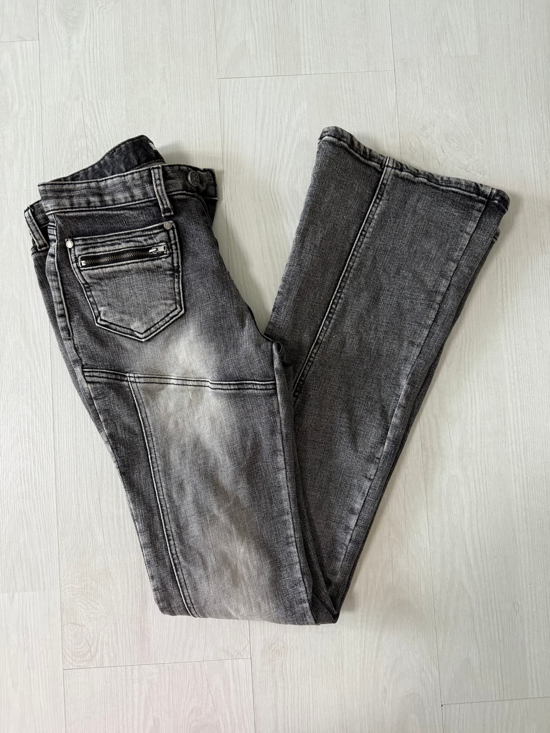 보헤미안서울 밝은흑청 부츠컷 팬츠 상품이미지1