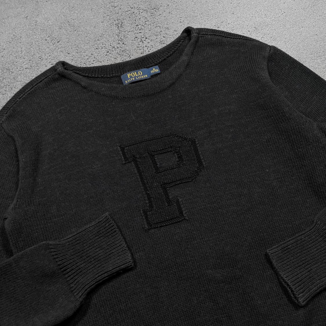 폴로 랄프로렌 P로고 보트넥 니트 상품이미지1