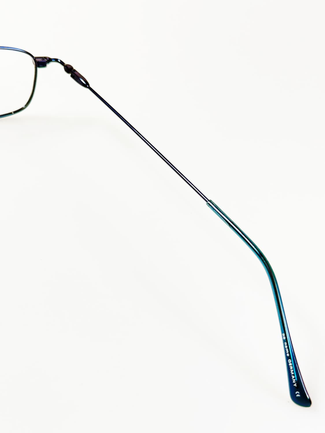 독일제 NO NAME 블루 메탈 슬림 스퀘어 빈티지  안경 상품이미지6