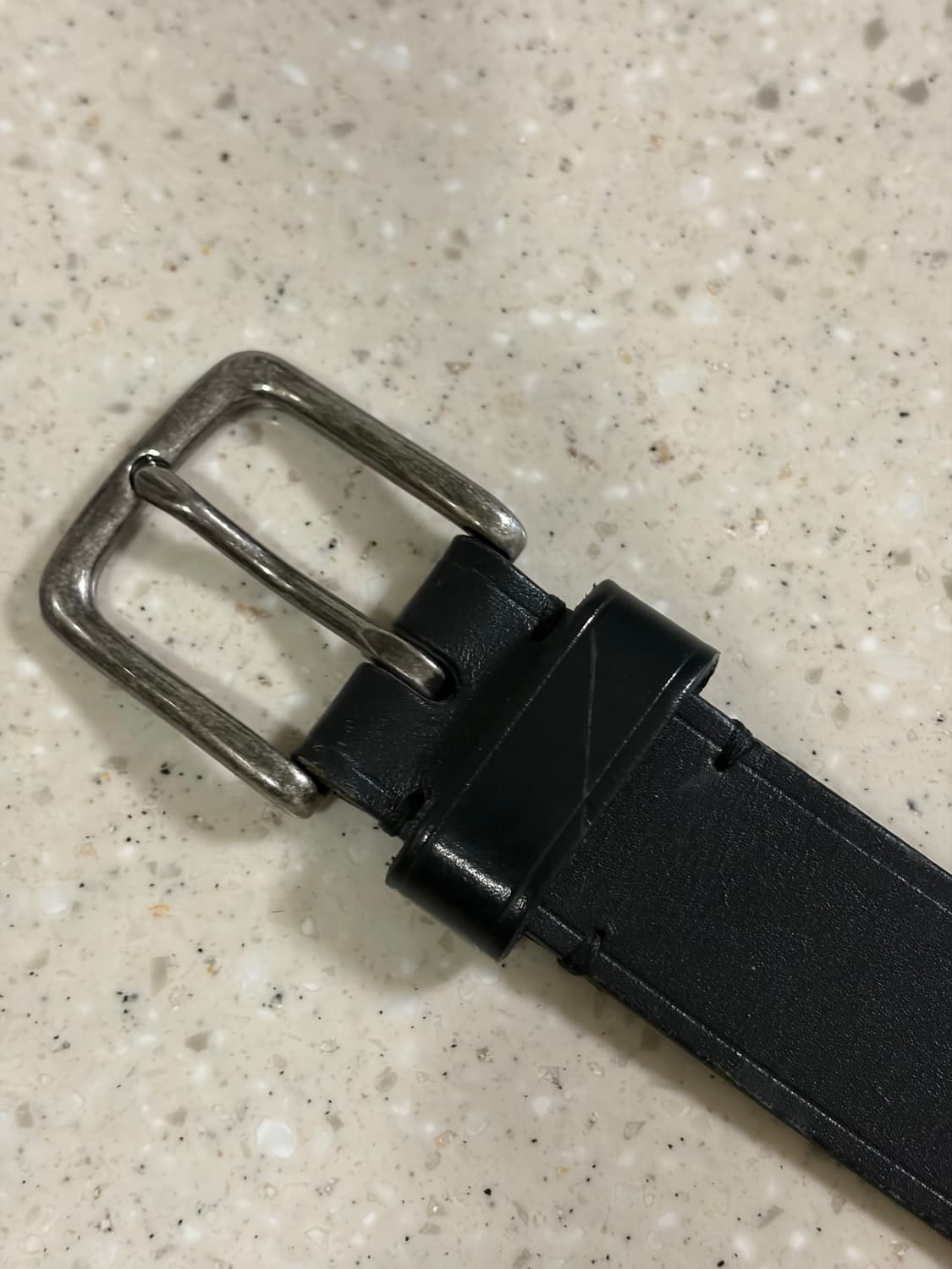 클래식 싱글핀 웨스턴 벨트 / 남자 검정 개리슨 가죽 벨트 상품이미지2