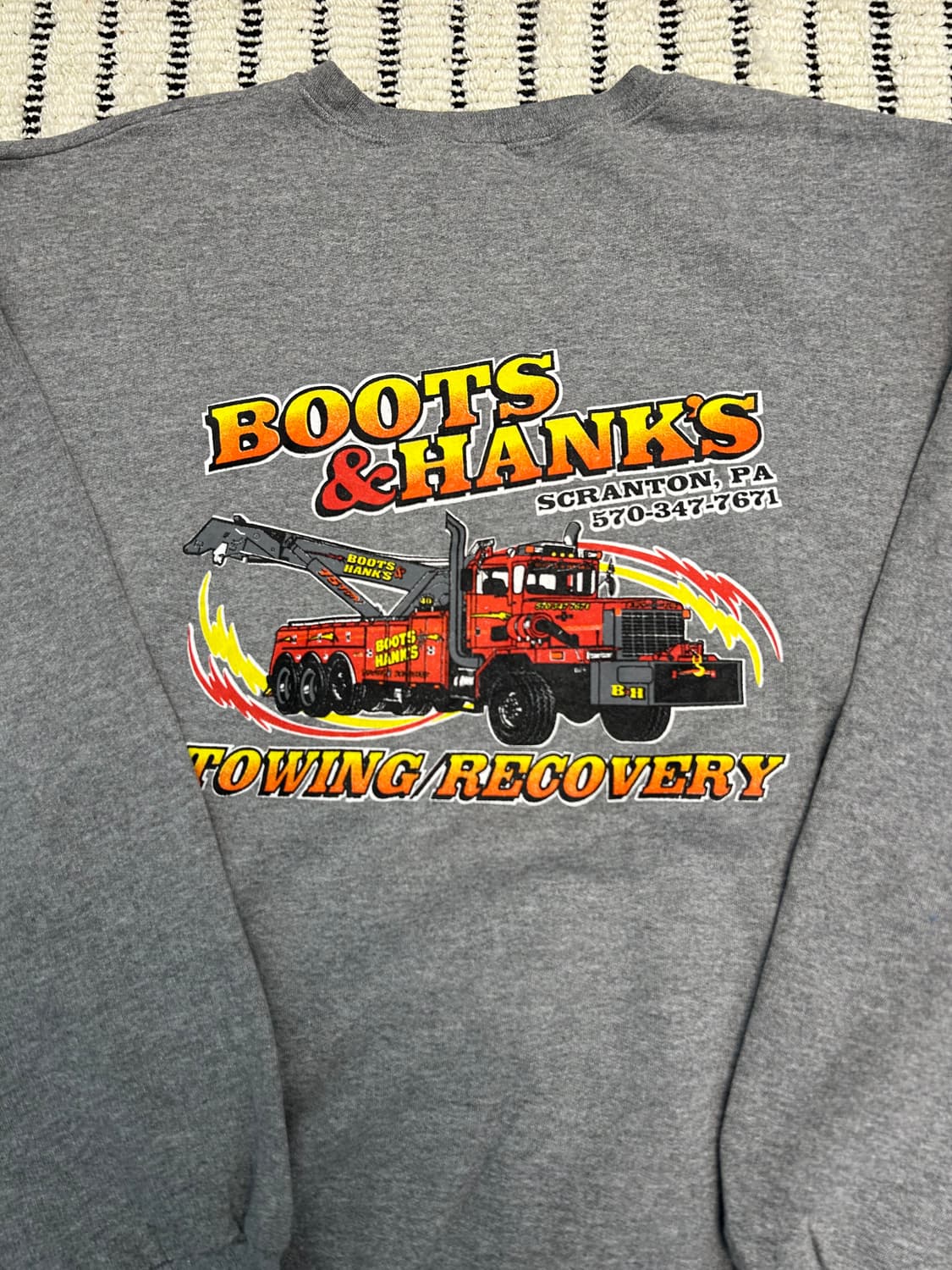 져지스 프린팅 그레이 맨투맨 상품이미지3