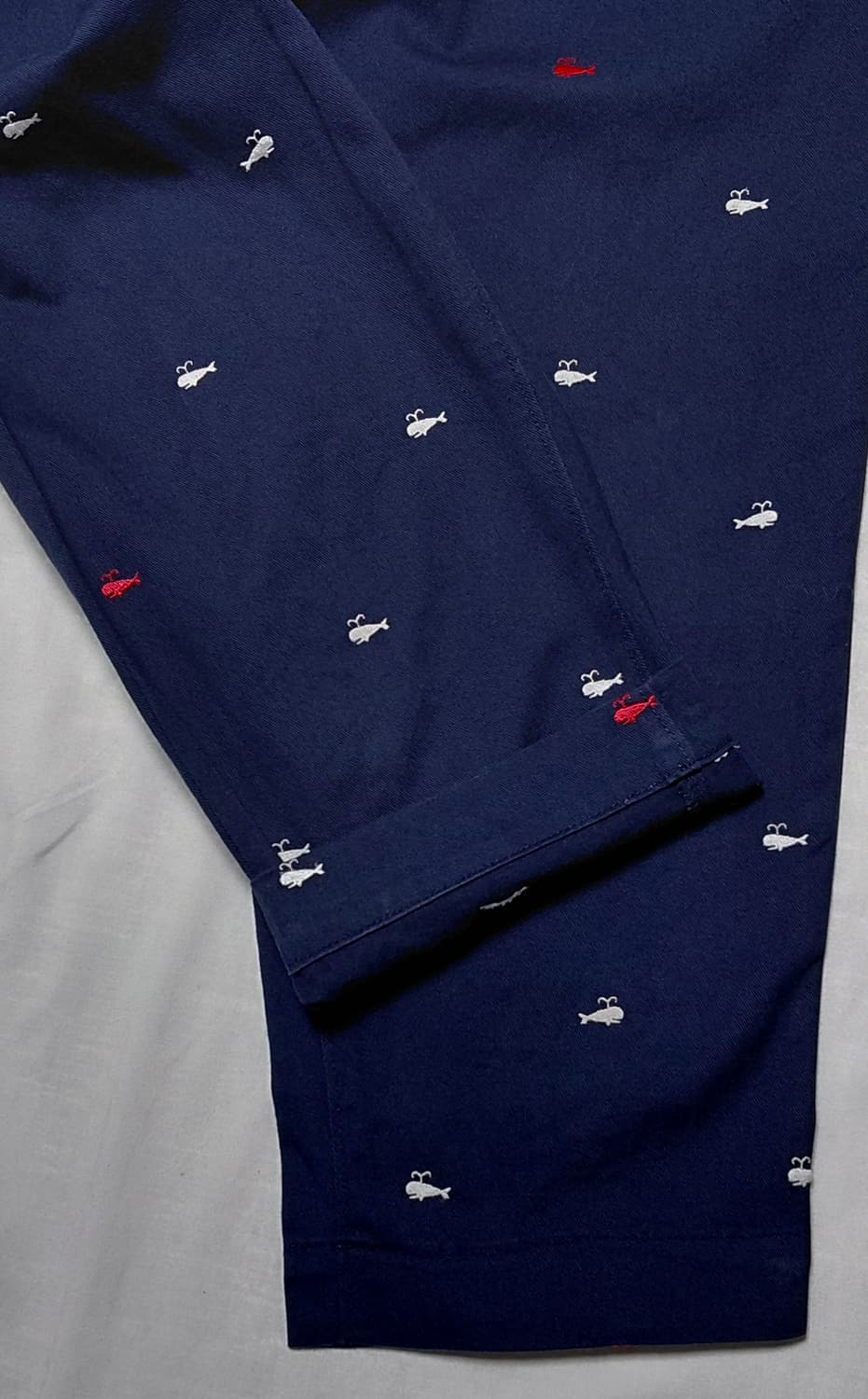 [28~30]FRAPBOIS 고래 자수 크롭 밴딩 팬츠 (8~9부 기장) 상품이미지4