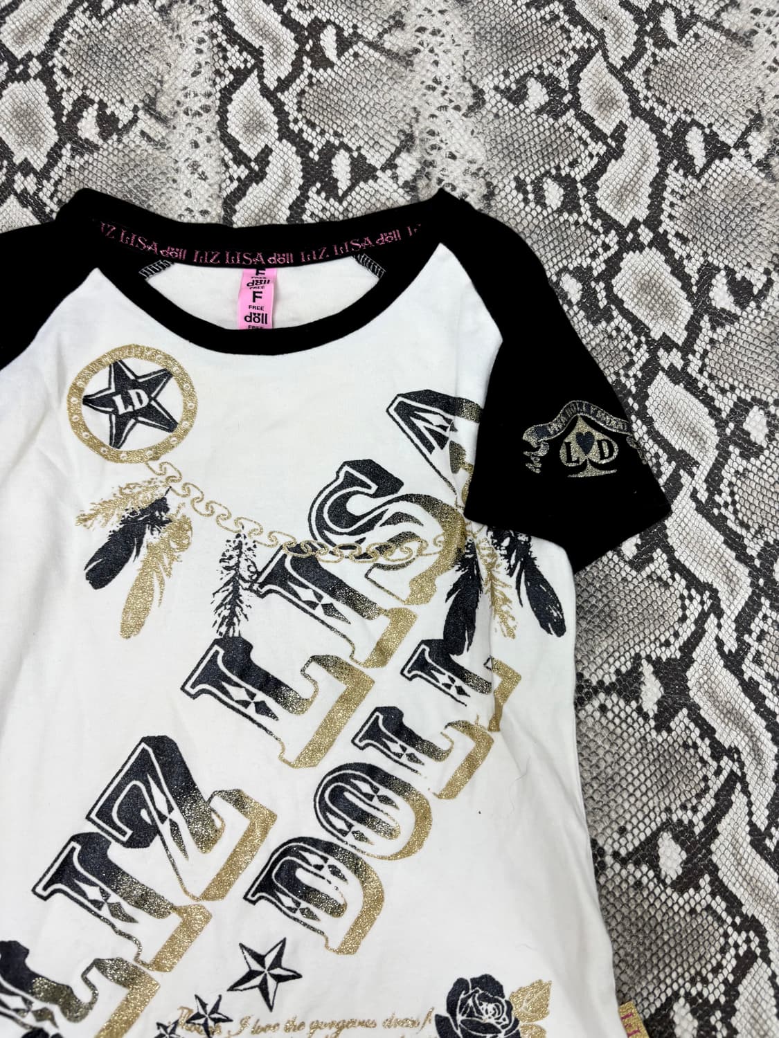 “Liz Lisa” Y2K mood Printing Slim Fit Te 상품이미지4