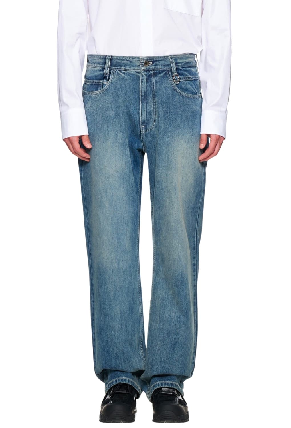 우영미 24FW 롱 스트레이트 데님 블루 48사이즈 상품이미지1