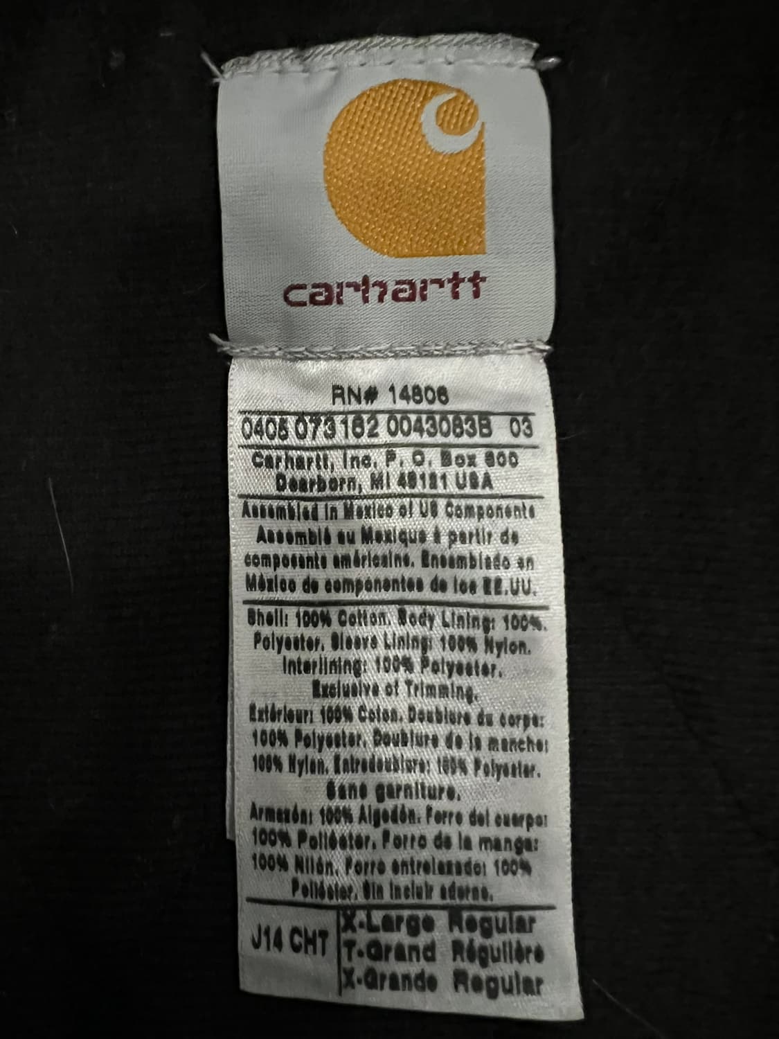 (XL)칼하트 산타 페 자켓 J14 CHT 체스트 넛 상품이미지4