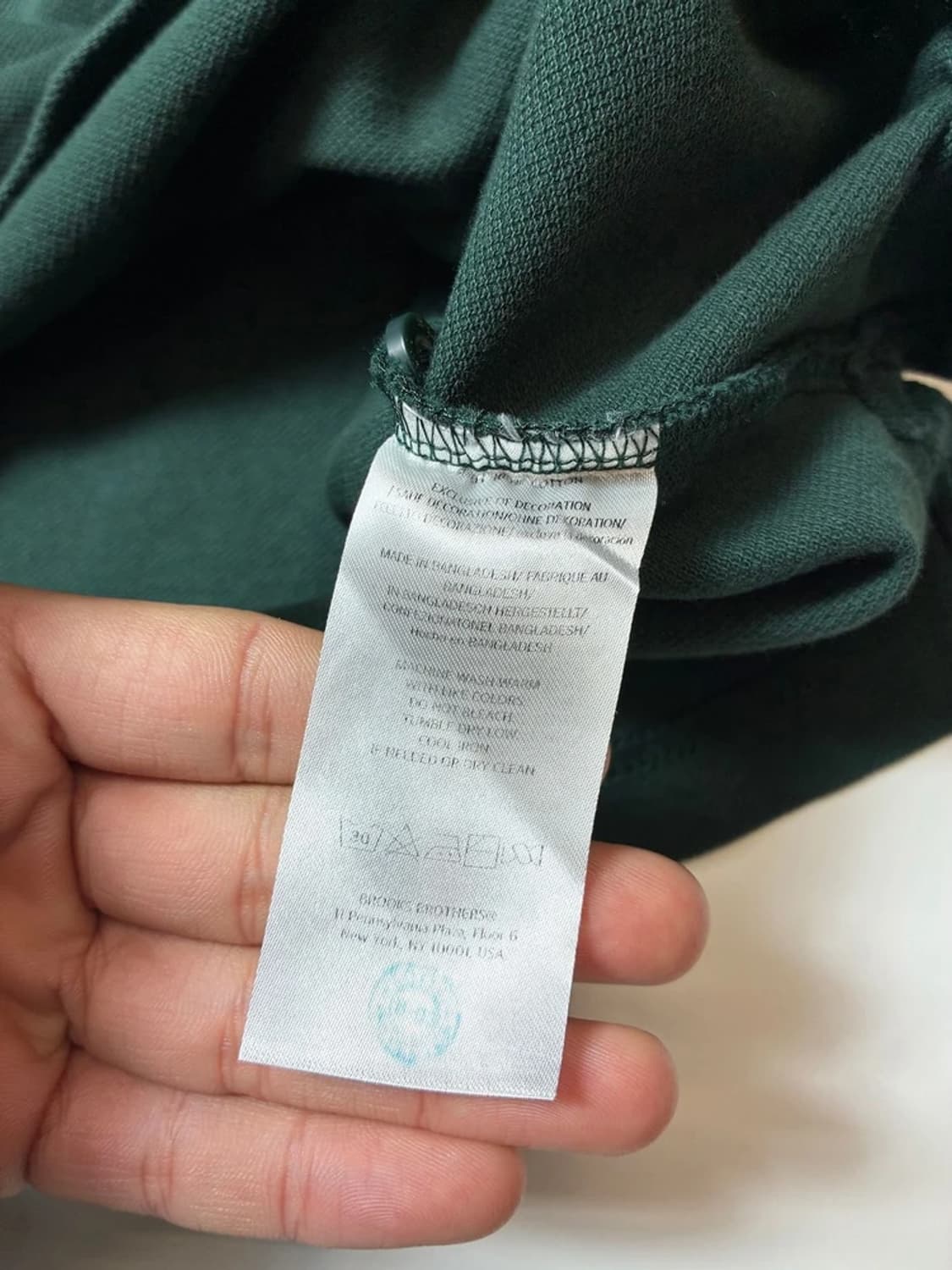 브룩스브라더스 클래식 로고 반팔 카라 티셔츠 PN8691 상품이미지7