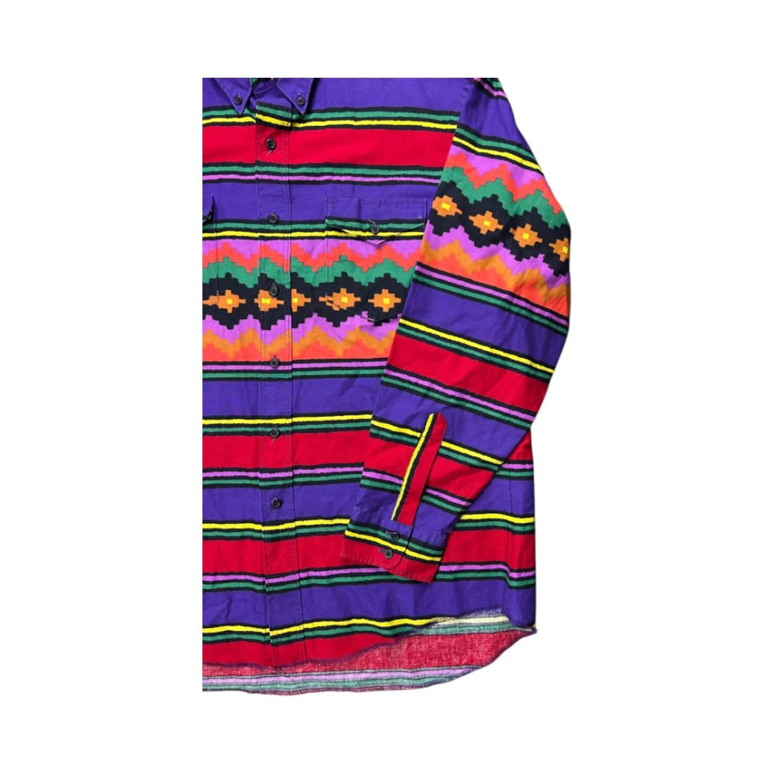 XL) 랭글러 USA 퍼플 멀티 스트라이프 웨스턴 셔츠 TS-044 상품이미지4