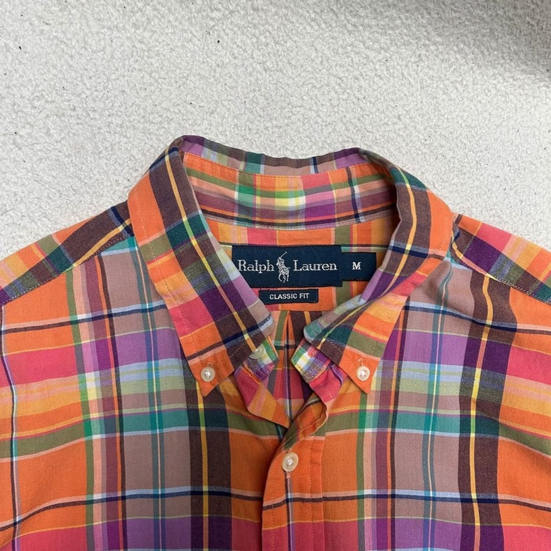 폴로랄프로렌 멀티컬러 버튼 다운 셔츠 M 상품이미지4