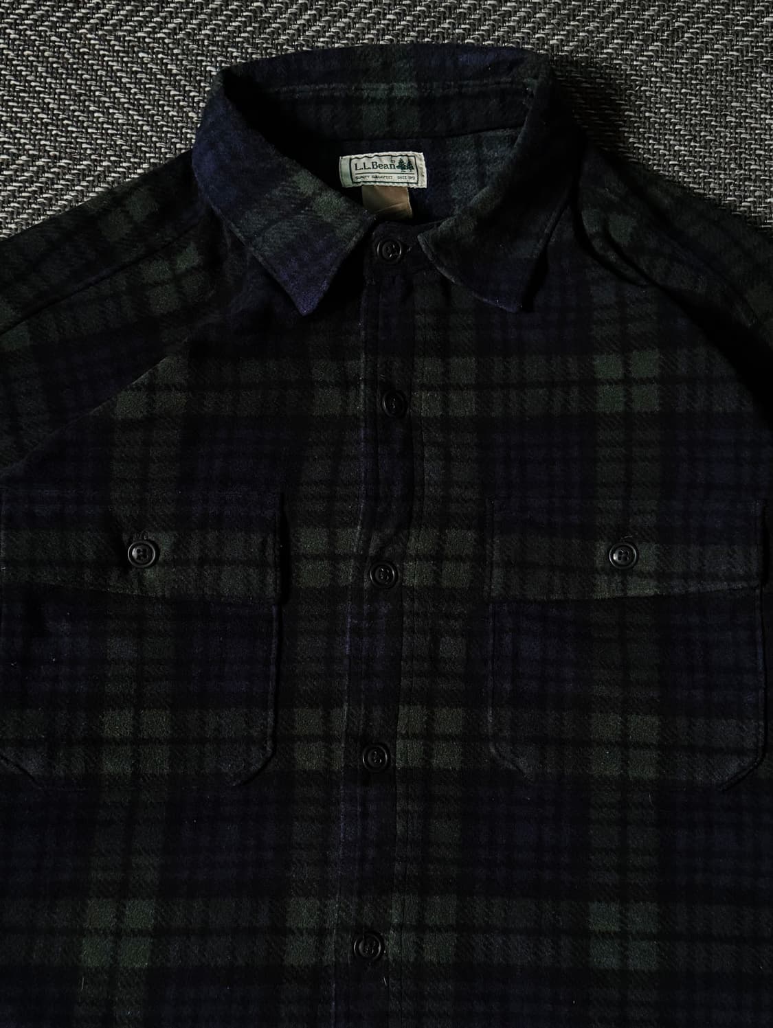 엘엘빈 블랙와치 라이트플리스 셔츠 (105-110) 상품이미지2