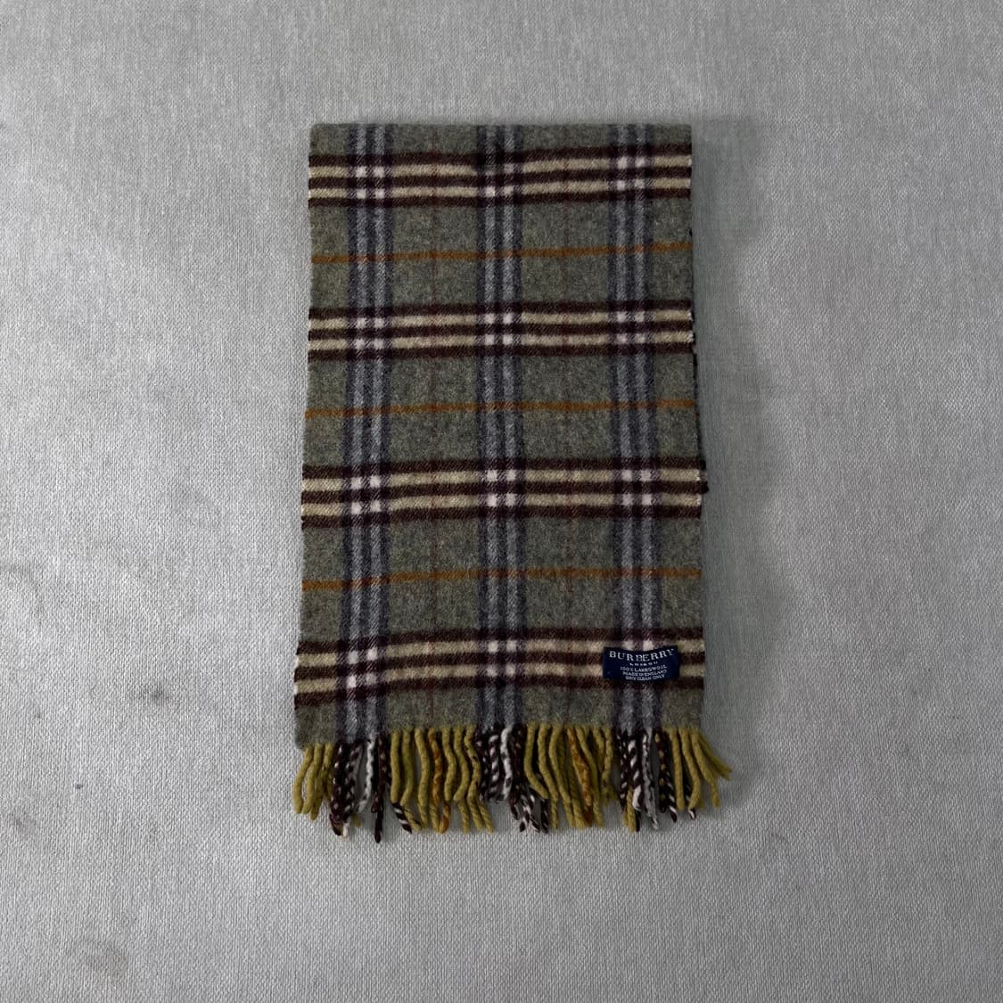 버버리 노바체크 램스울 그린 머플러 상품이미지2