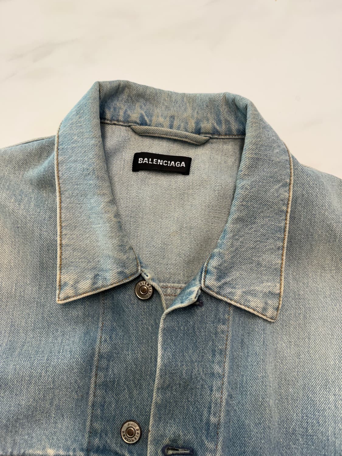 발렌시아가 레인보우 데님 자켓 XXL 정품 상품이미지8