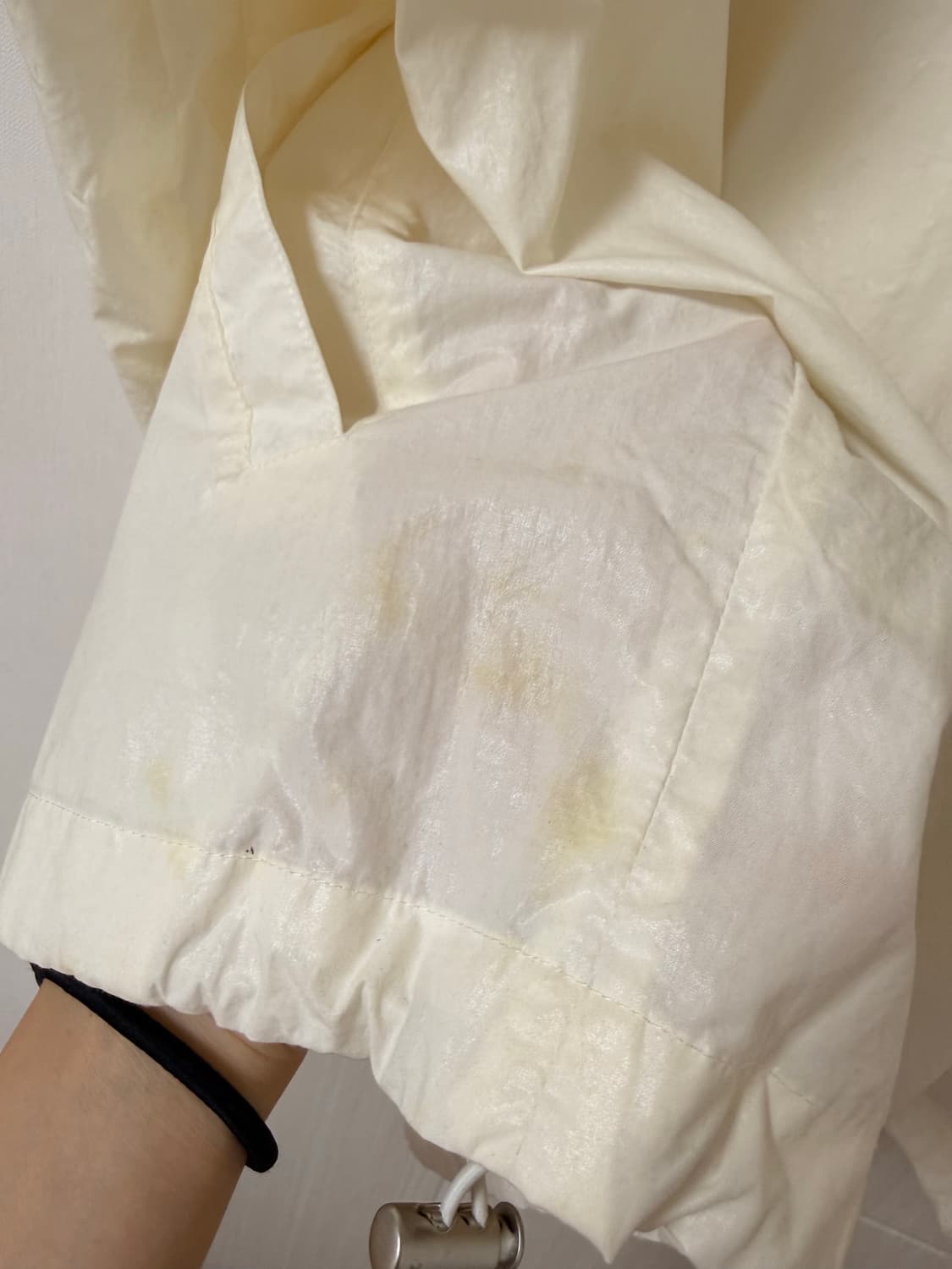 마뗑킴 코팅점퍼 아이보리 상품이미지6
