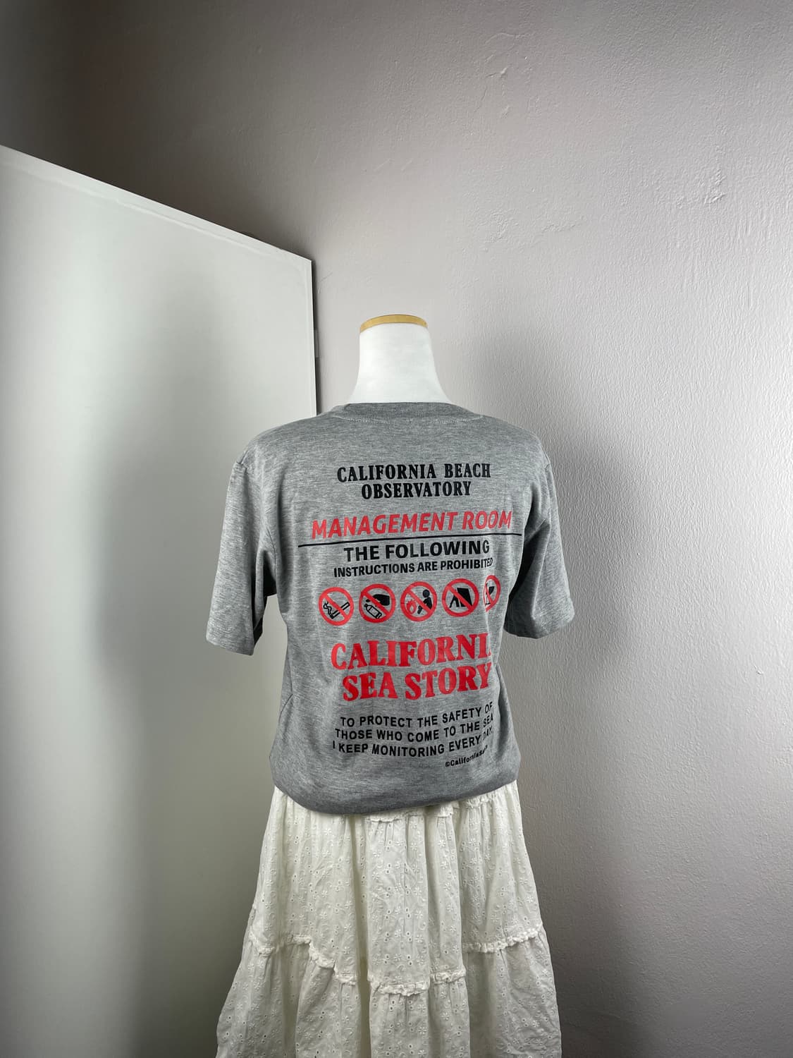 캡틴산타 프린팅 그레이 반팔 슬리브 상품이미지3