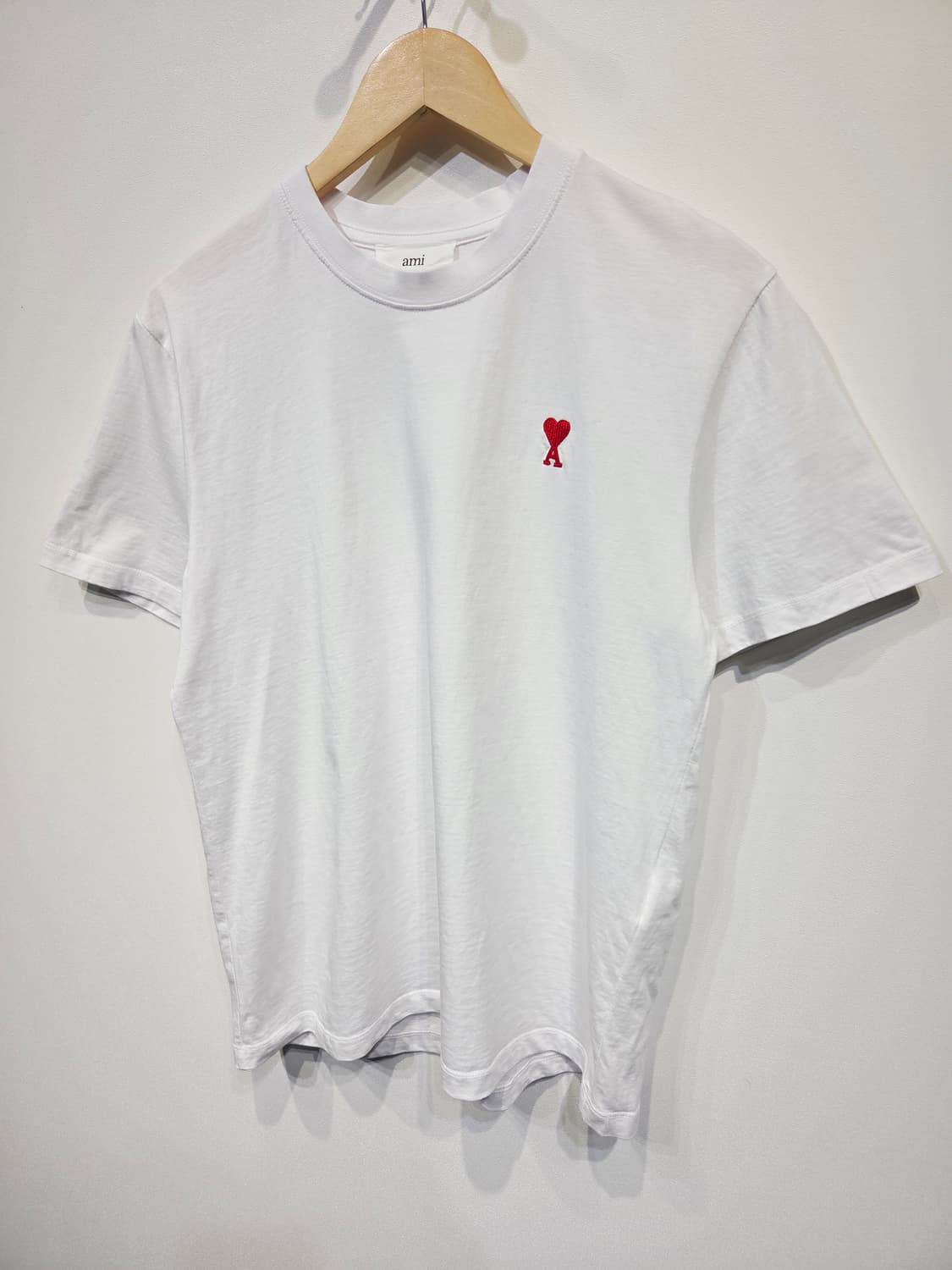 ami 아미. 여자 스몰 하트 코튼 티셔츠_M 상품이미지5