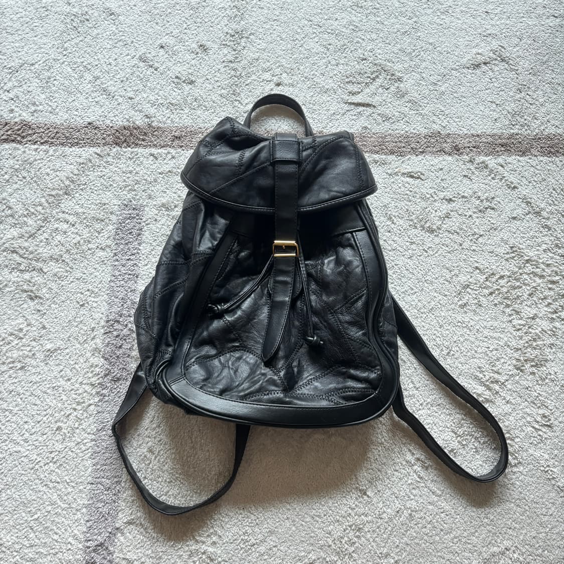 빈티지 레더 백팩 상품이미지1