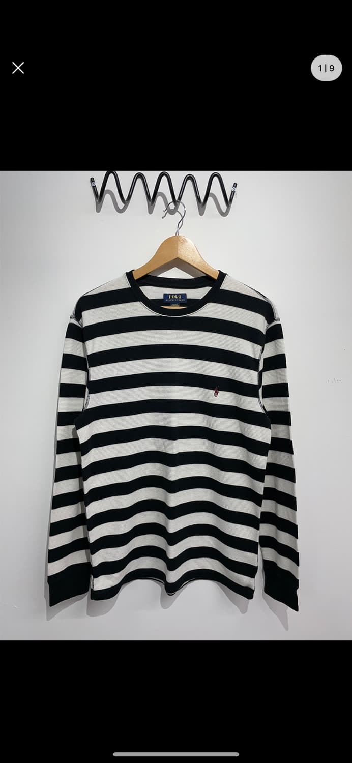 L 폴로 단가라 와플 티셔츠 상품이미지1