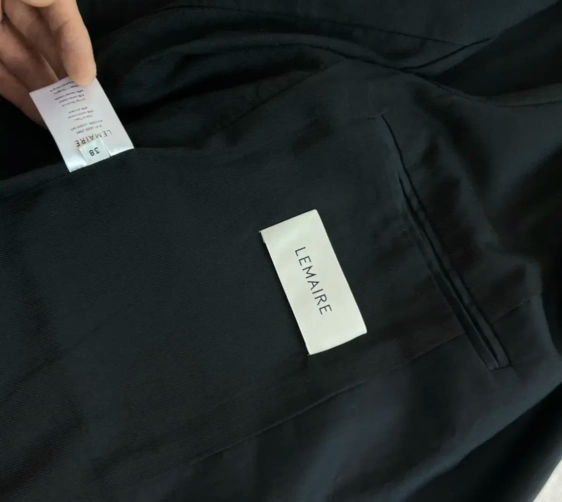 르메르 실크 포플린 3PS 셋업 다크네이비 상품이미지5