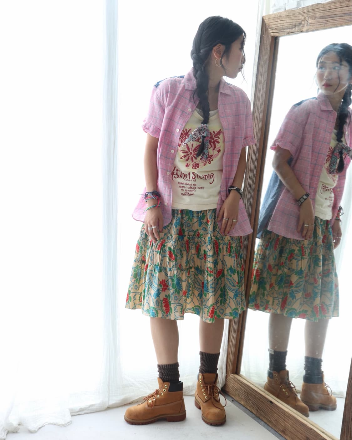 [Marc Jacobs] Green Floral Tiered Skirt 상품이미지9