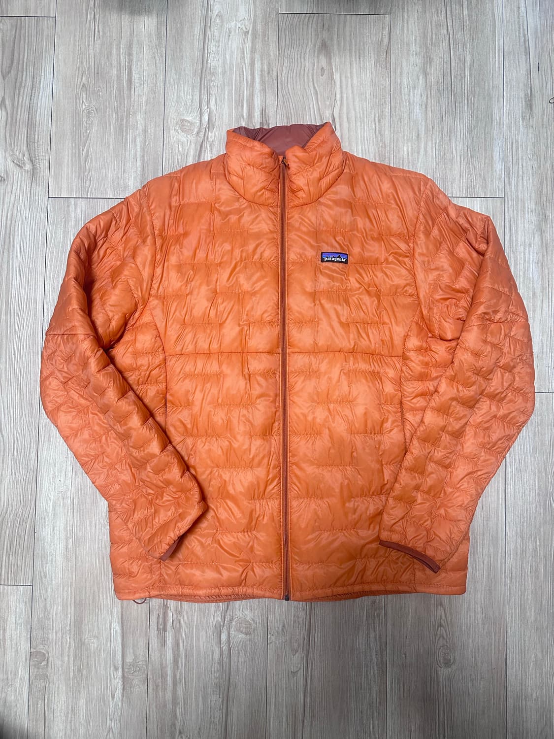 파타고니아 경량 다운 패딩 자켓 오렌지 XL 상품이미지1