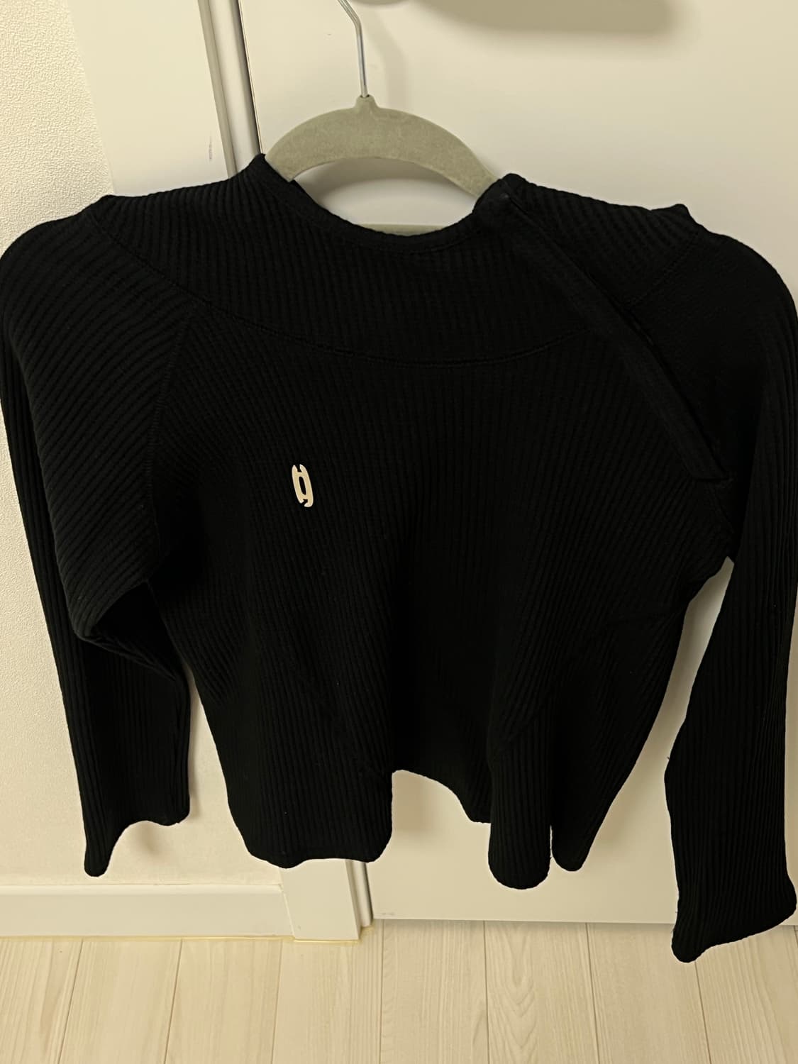 HALOMINIUM SLIM WAFFLE HOODIE_BLACK 상품이미지7