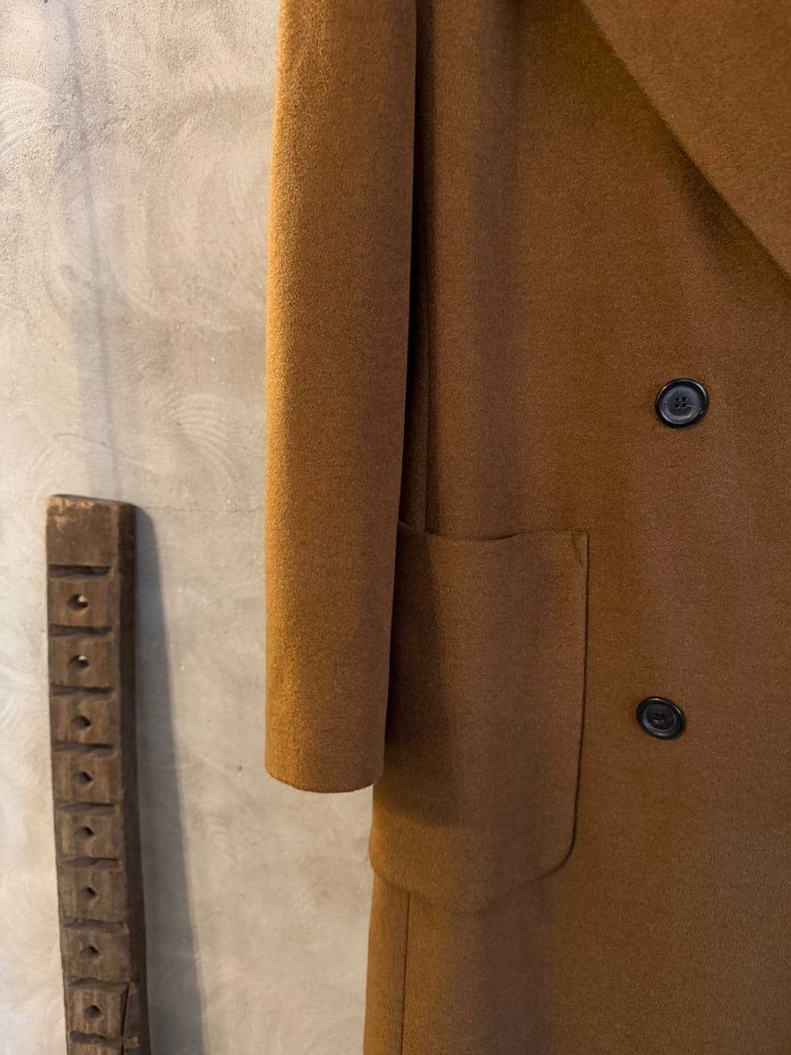 세루띠 캐시미어 더블 브레스티드 코트 66~77 상품이미지5