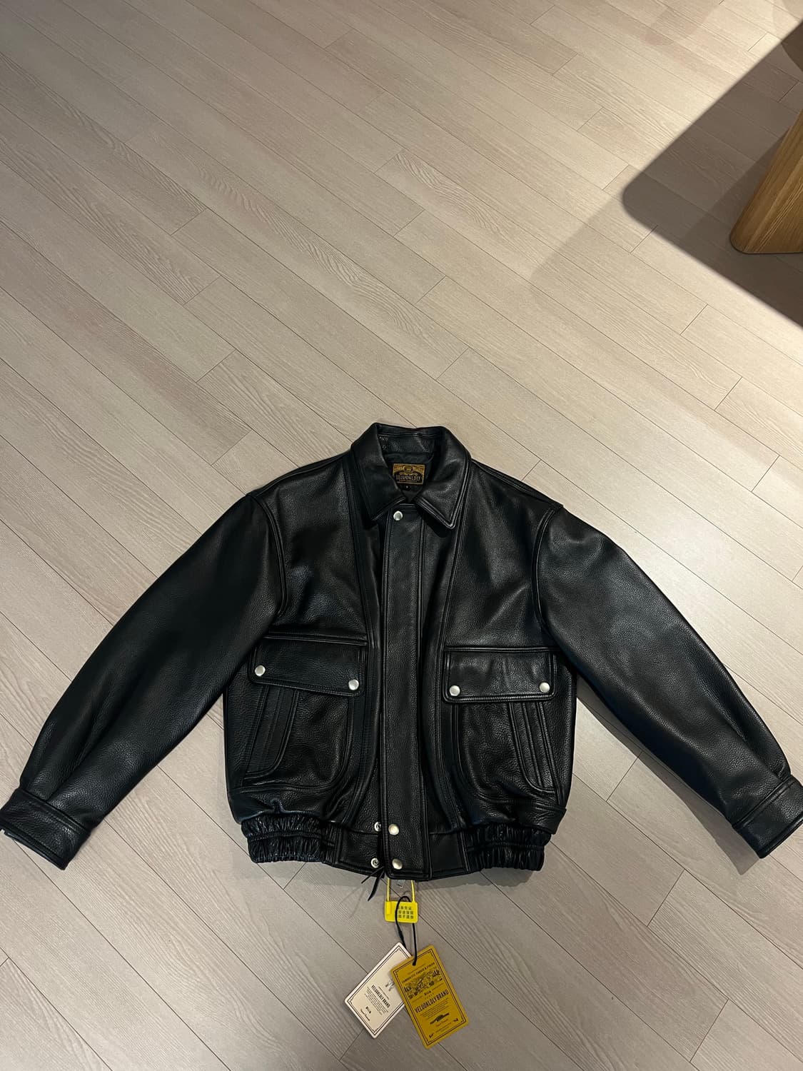 (새상품)veluokldly 소가죽 자켓 상품이미지2