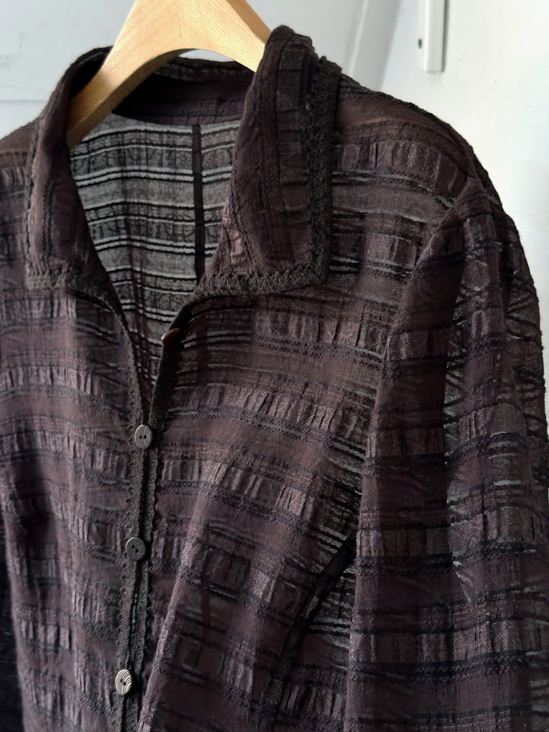 JPN made linen nylon design shirket 상품이미지2