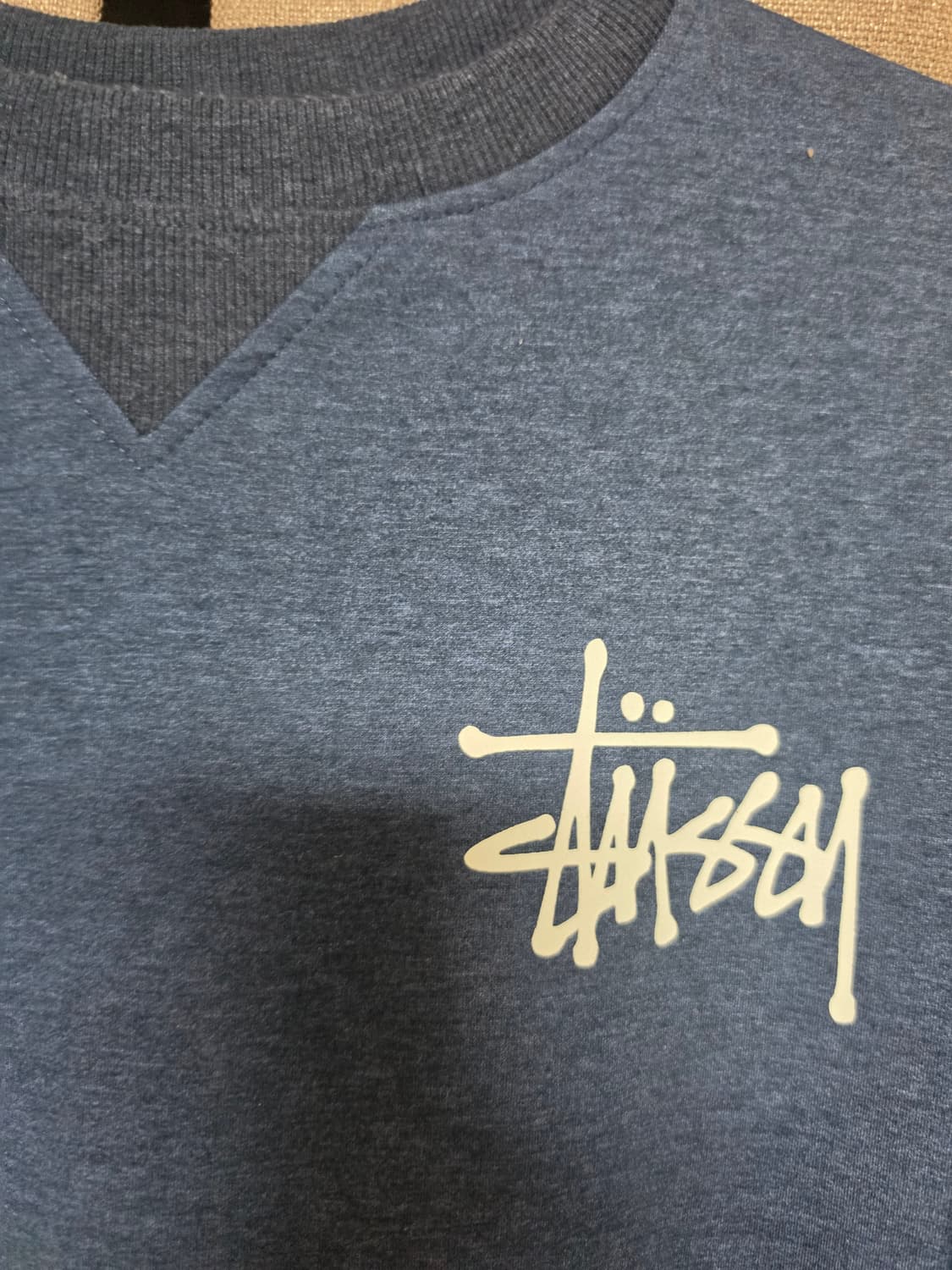 스투시블루맨투맨 L 상품이미지3