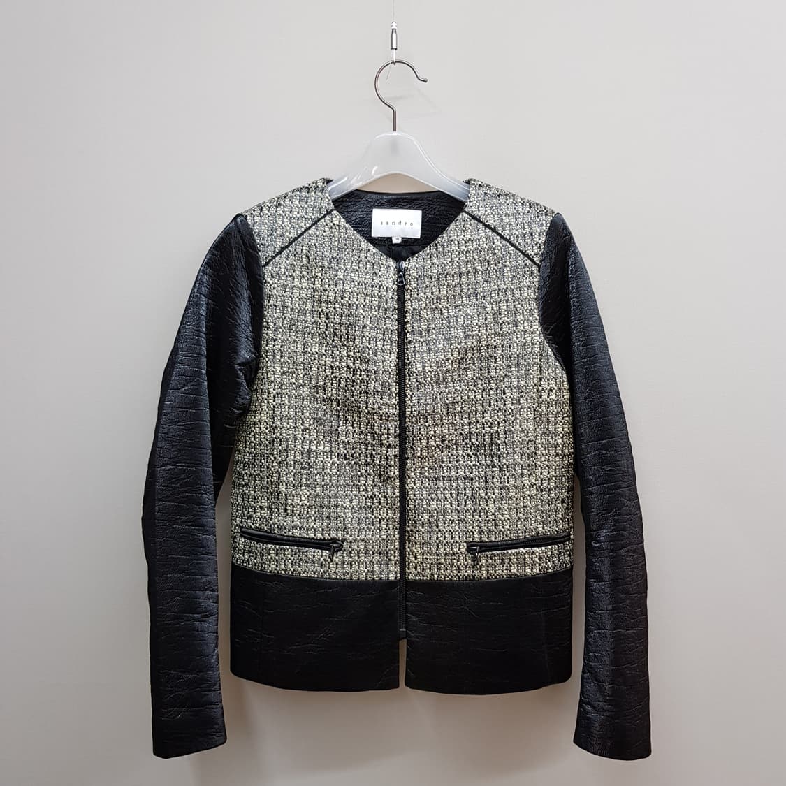 산드로 sandro 베테드 메타릭 자켓 38사이즈 택달린새제품 상품이미지2
