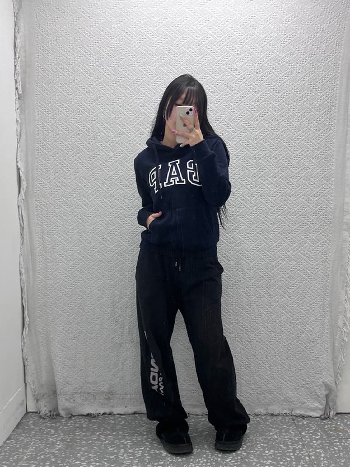 갭 올드스쿨 빅로고 약기모 후드티 S C06885 상품이미지2