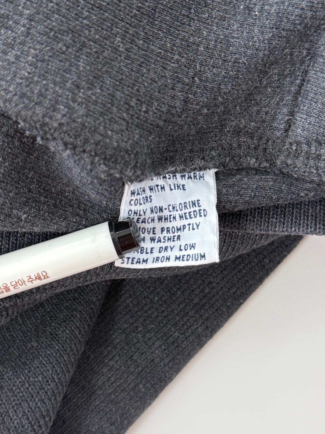 폴로 랄프로렌 오버핏 딥그레이 해비 코튼 니트 집업 상품이미지5