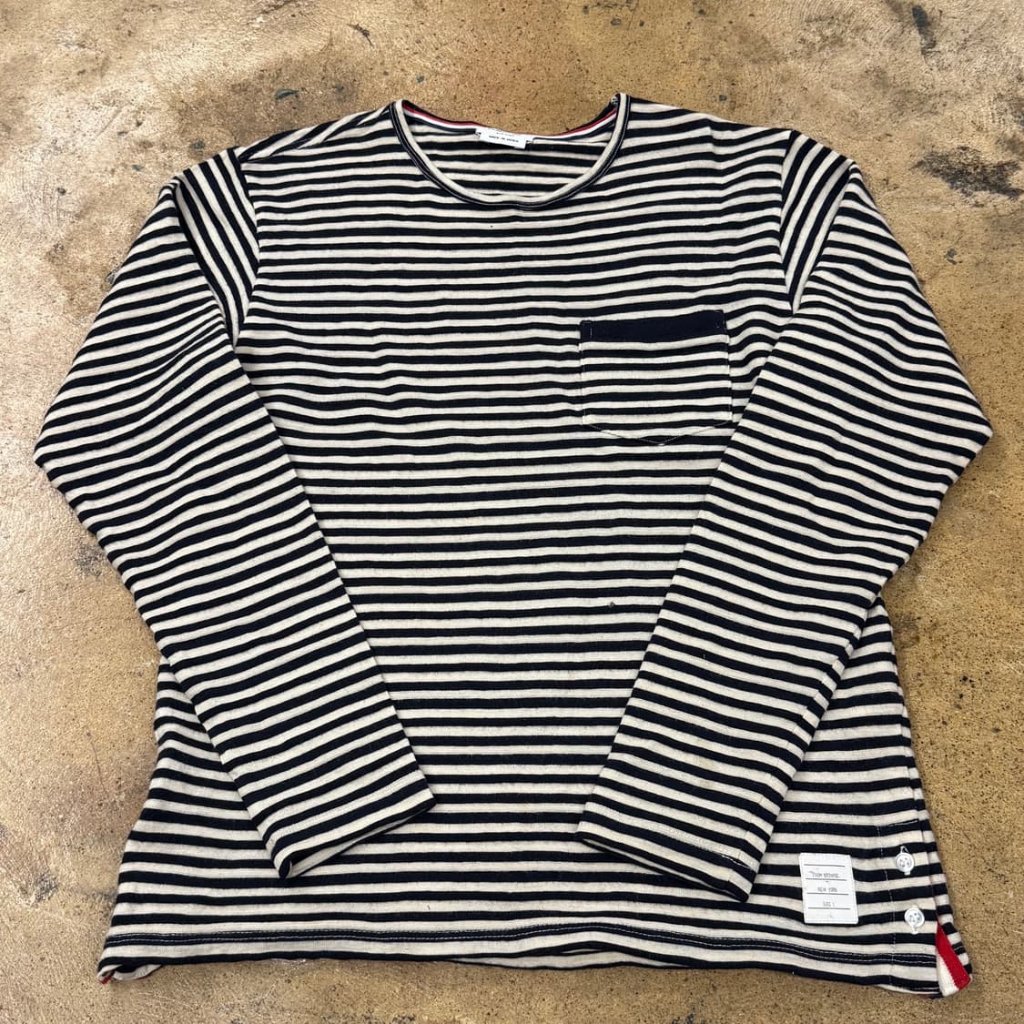 [정품] 톰브라운 스트라이프 긴팔 티셔츠 b18 상품이미지2