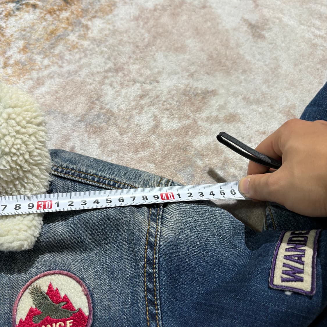 jeep 지프 자수패치 양털 데님 자켓 상품이미지4