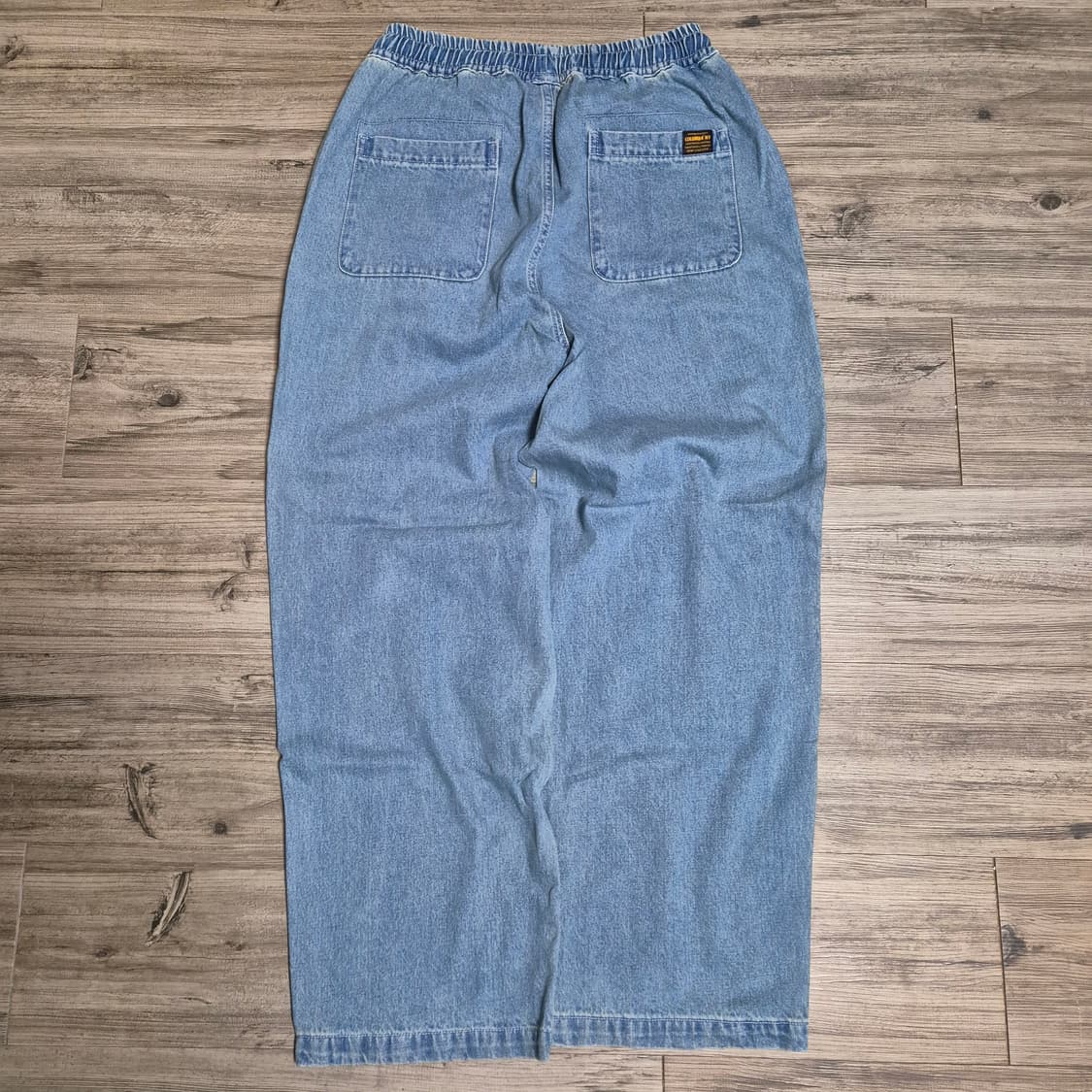 콜롬비아 유니버시티 투턱 와이드 데님 팬츠 상품이미지2