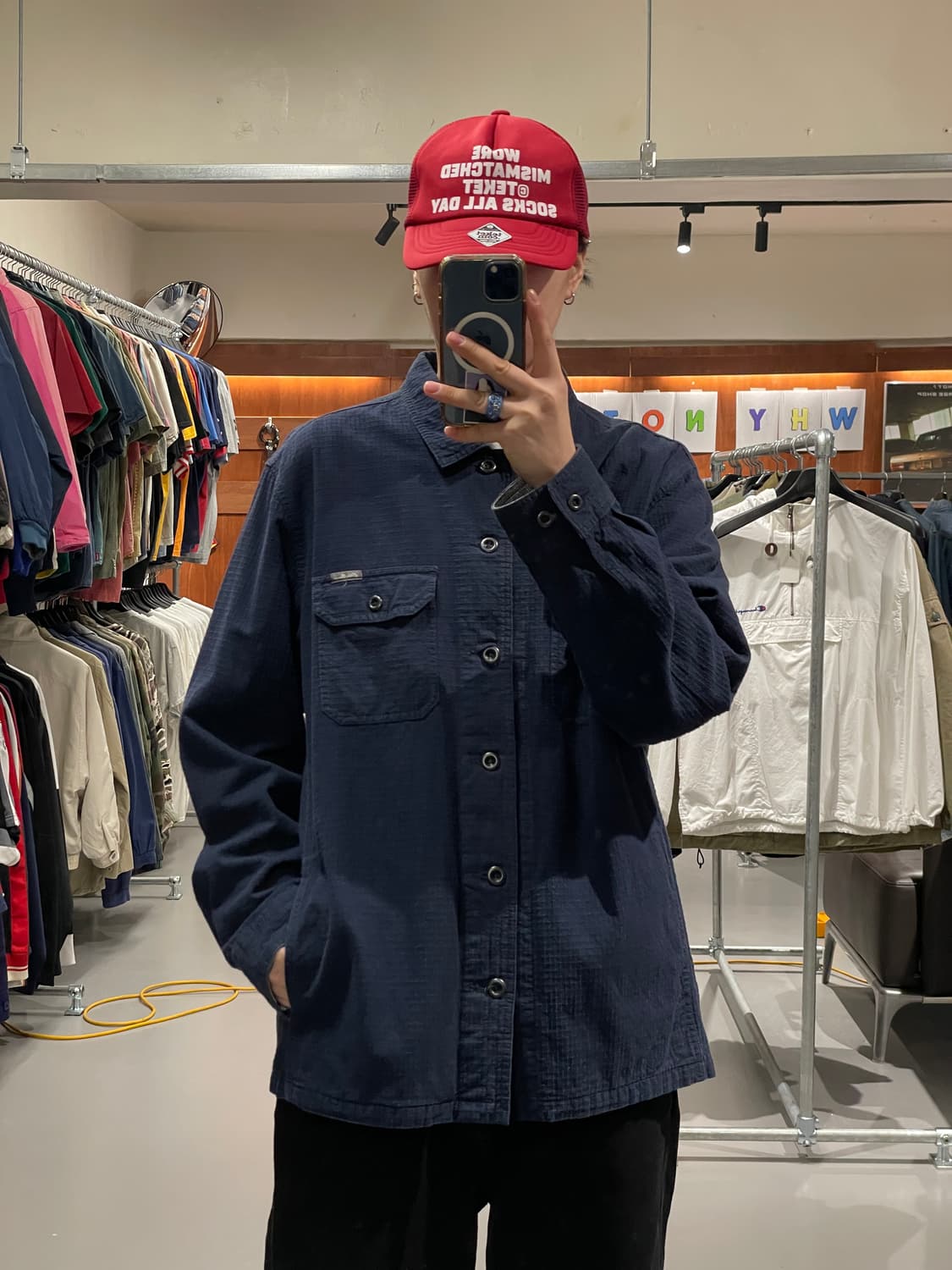 에디바우어 와플 셔츠 자켓 상품이미지1