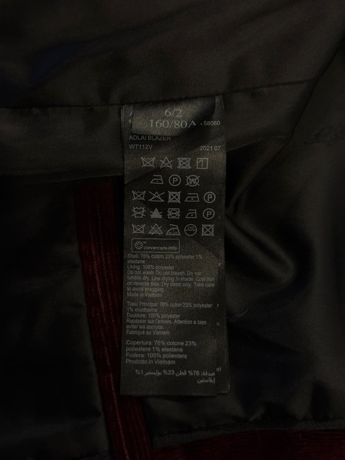 올세인츠 코듀로이 더블 브레스티드 자켓 55~66 상품이미지9