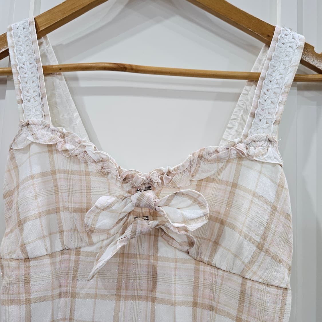 윌셀렉션(WILLSELECTION)  체크 뷔스티에 원피스 상품이미지2