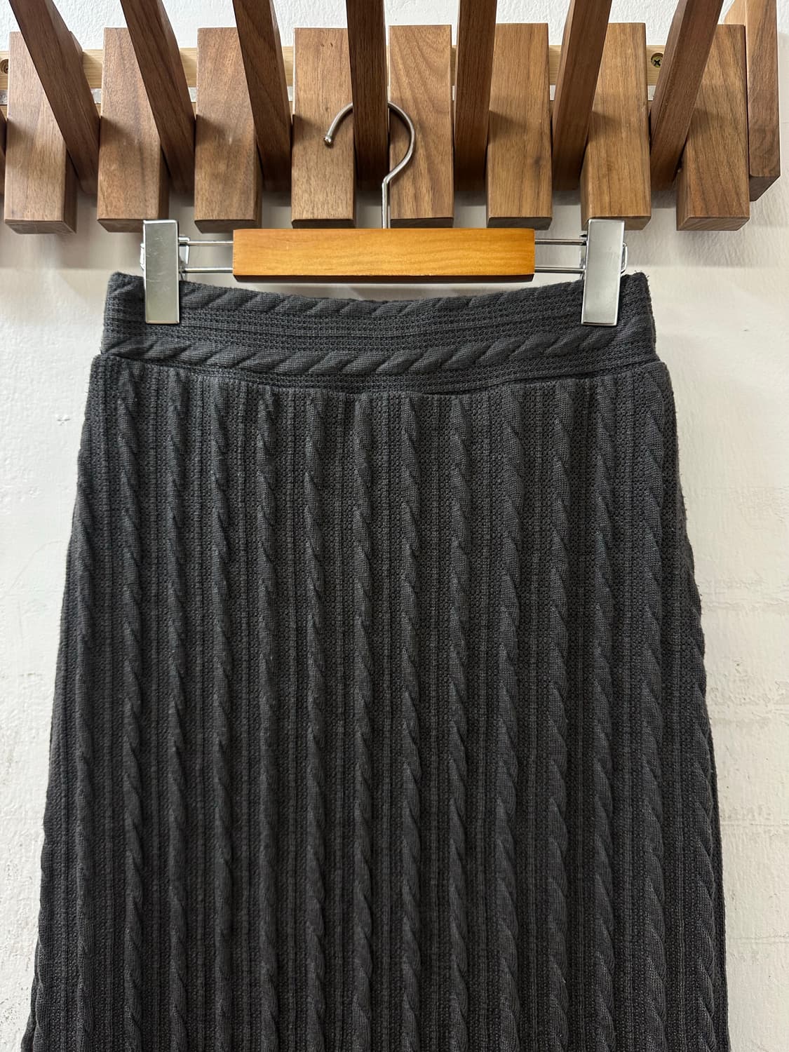 일본빈티지 꽈배기 케이블 니트 스커트 상품이미지2