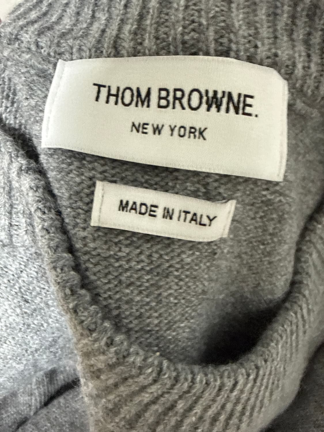 톰브라운 램스울 니트 그레이 L 상품이미지4