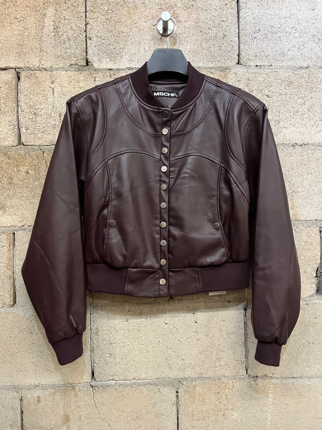 미스치프 레더 봄버 자켓 상품이미지1