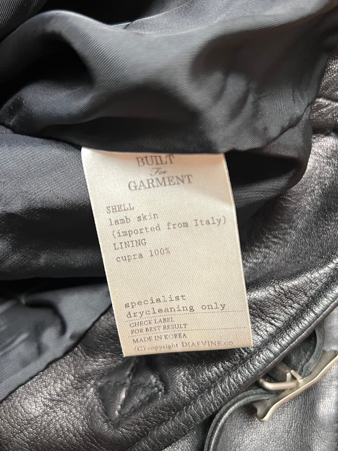 [95-100] 디아프바인 블랙라벨 라이더 자켓 블랙 M2 상품이미지6